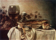 Картина "breakfast piece 1646" художника "клас питер"