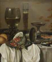 Картина "still life with drinking vessels" художника "клас питер"