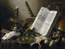 Копия картины "vanitas. still life" художника "клас питер"