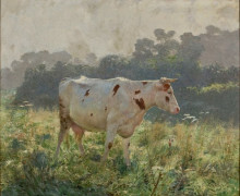 Репродукция картины "cow" художника "клаус эмиль"