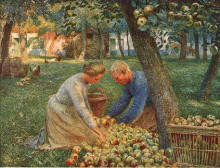 Репродукция картины "orchard in flanders" художника "клаус эмиль"