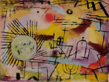Копия картины "rising sun" художника "клее пауль"