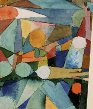 Репродукция картины "colour shapes" художника "клее пауль"