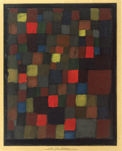 Копия картины "abstract colour harmony in squares with vermillion accents" художника "клее пауль"