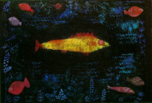 Репродукция картины "the goldfish" художника "клее пауль"