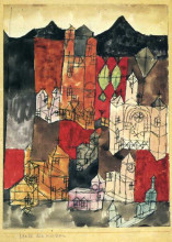 Репродукция картины "city of churches" художника "клее пауль"
