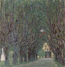 Копия картины "avenue of schloss kammer park" художника "климт густав"