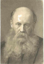Репродукция картины "portrait of a man with beard" художника "климт густав"