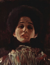 Репродукция картины "portrait of a woman" художника "климт густав"