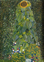 Копия картины "the sunflower" художника "климт густав"