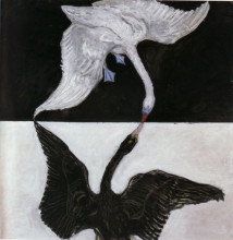 Копия картины "the swan (no. 17)" художника "клинт хильма аф"