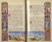 Репродукция картины "pages from farnese hours" художника "кловио джулио"