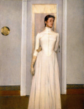 Репродукция картины "portrait of marguerite khnopff" художника "кнопф фернан"