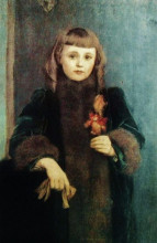 Копия картины "portrait of yvonne seys" художника "кнопф фернан"
