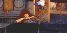Копия картины "i lock my door upon myself" художника "кнопф фернан"
