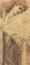 Картина "st&#233;phane mallarm&#233;’s poetry (listening to flowers)" художника "кнопф фернан"