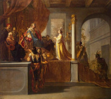 Картина "queen of sheba before solomon" художника "кнюпфер николаус"