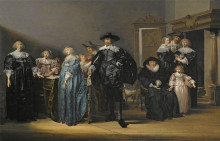 Копия картины "portrait of the family twent in an interior" художника "кодде питер"