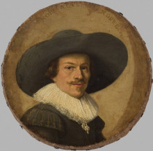 Репродукция картины "portrait of a man" художника "кодде питер"