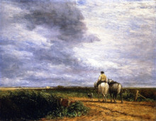 Картина "going to the hayfield" художника "кокс дэвид"