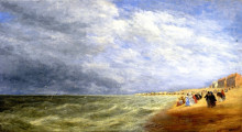 Копия картины "rhyl sands" художника "кокс дэвид"