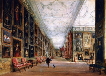 Копия картины "the long gallery, hardwick hall, derbyshire" художника "кокс дэвид"