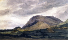 Репродукция картины "the breiddin hills, near welshpool" художника "кокс дэвид"