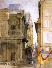 Копия картины "st. eustache, paris" художника "кокс дэвид"