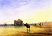 Копия картины "calais sands with fort rouge" художника "кокс дэвид"