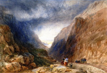 Картина "pass of llanberis, caernarvonshire, wales" художника "кокс дэвид"