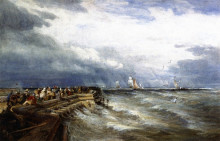 Копия картины "calais pier" художника "кокс дэвид"