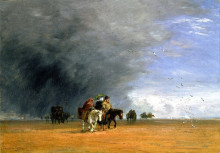 Репродукция картины "crossing the sands" художника "кокс дэвид"