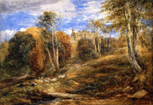 Репродукция картины "barden tower, yorkshire" художника "кокс дэвид"