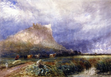 Репродукция картины "beeston castle, cheshire" художника "кокс дэвид"