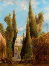 Репродукция картины "the villa d&#39;este, tivoli" художника "коллинз уильям"