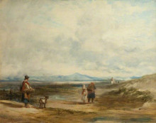Картина "welsh peasants returning from market; scene near barmouth" художника "коллинз уильям"
