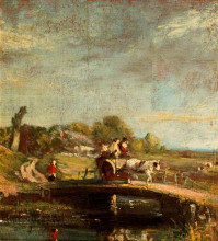 Репродукция картины "crossing the bridge" художника "коллинз уильям"