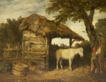 Репродукция картины "rustic shed" художника "коллинз уильям"