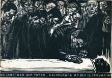 Картина "memorial for karl liebknecht" художника "кольвиц кэте"