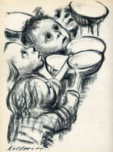Копия картины "germany&#39;s children starve!" художника "кольвиц кэте"