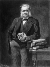 Копия картины "thomas henry huxley" художника "кольер джон"