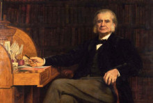 Копия картины "portrait of professor huxley" художника "кольер джон"