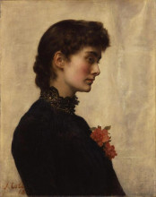 Копия картины "the artist&#39;s wife, marion collier (n&#233;e huxley)" художника "кольер джон"