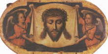 Репродукция картины "icon spas nerukotvornyi (savior-not-made-by-hands) from the maniava hermitage iconostasis" художника "кондзелевич иов"