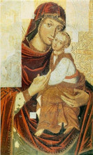 Репродукция картины "icon of the mother of god from the bilostok monastery iconostasis" художника "кондзелевич иов"