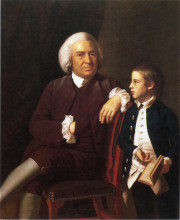 Репродукция картины "уильям вассал и его сын леонард" художника "копли джон синглтон"