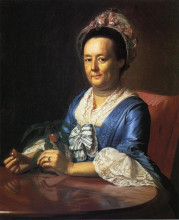 Репродукция картины "миссис джон уинторп (ханна файервезер)" художника "копли джон синглтон"