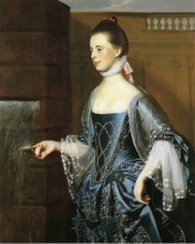 Копия картины "миссис дэниел сарджент (мэри тернер сарджент)" художника "копли джон синглтон"