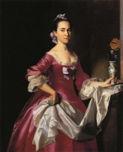 Репродукция картины "миссис джордж уэстон (элизабет оливер)" художника "копли джон синглтон"