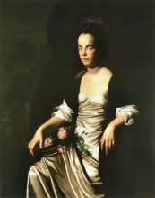 Репродукция картины "портрет миссис джон стивенс (юдифь сарджент, затем миссис джон мюррей)" художника "копли джон синглтон"